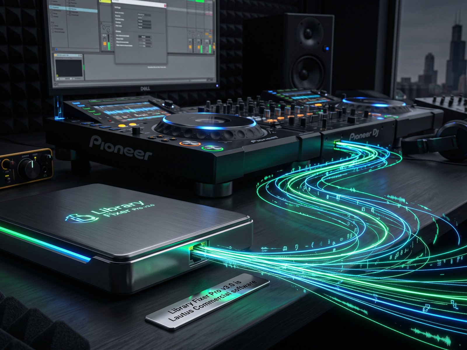 Library Fixer Pro connected to Pioneer CDJ setup